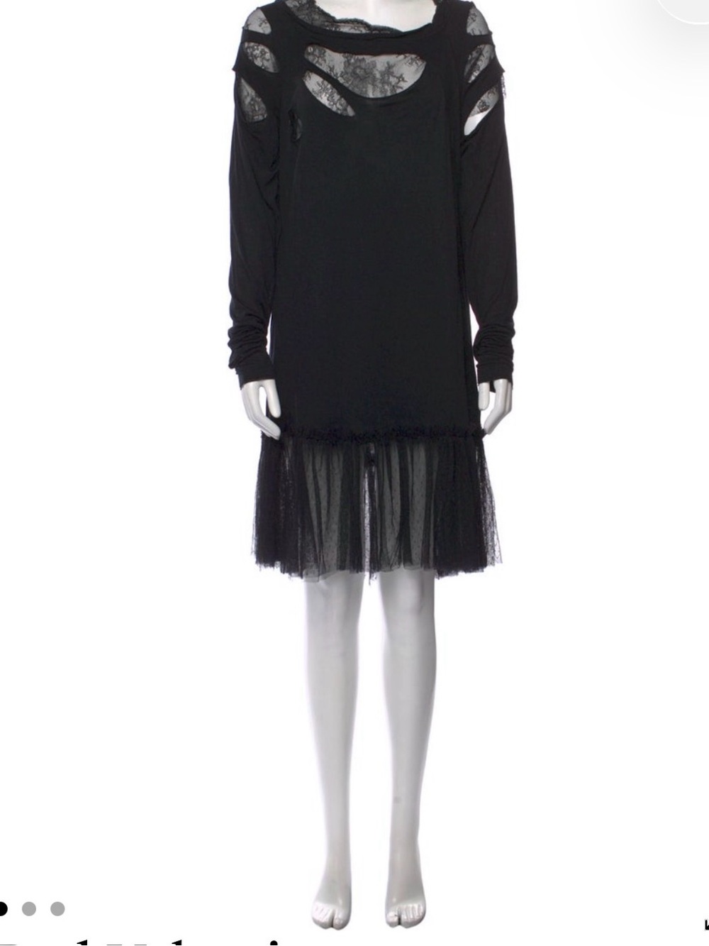 Red Valentino Crew Neck Knee-Length Dress, size S